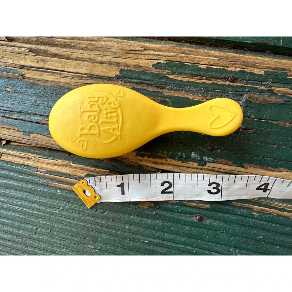 Baby Alive Yellow Doll Hair Brush Replacement Accessory Heart Logo Plastic‎